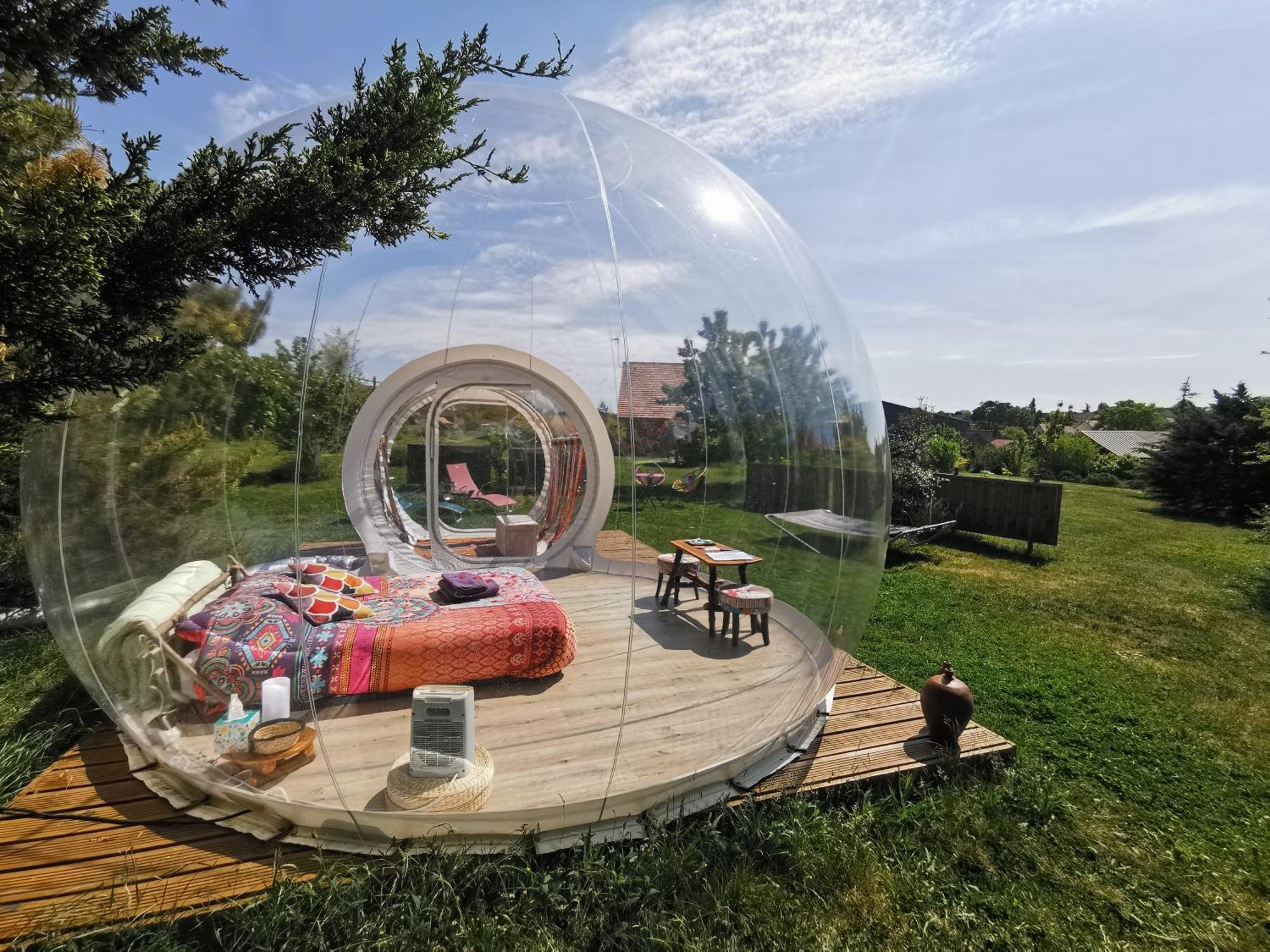 Bed and Breakfast La Bulle Des Champs Champmotteux Zimmer foto