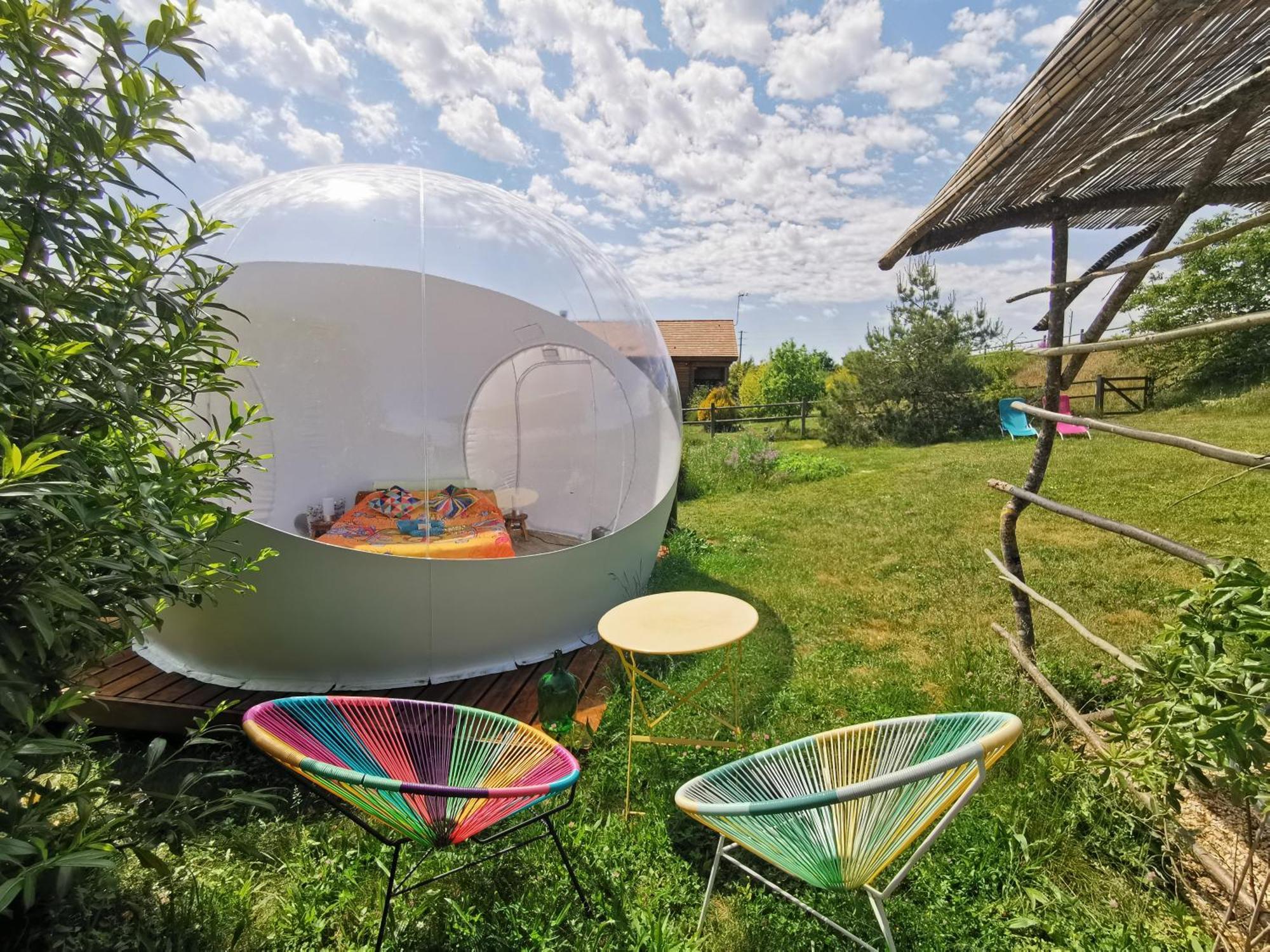 Bed and Breakfast La Bulle Des Champs Champmotteux Zimmer foto